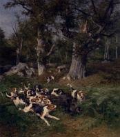 Penne, Charles Olivier De - the boar chase